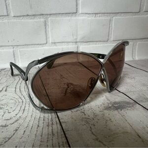 Vintage 1970’s Christian Dior Butterfly Sunglasses Frames Only Silver Metal